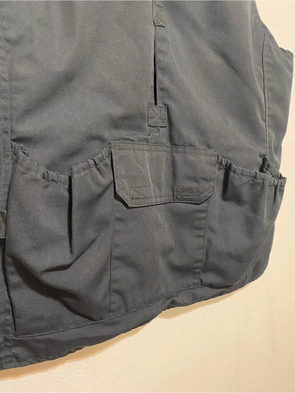 Tact Squad Tactical Vest Men's Large Black Utility Pockets Full Zip Tact Gear